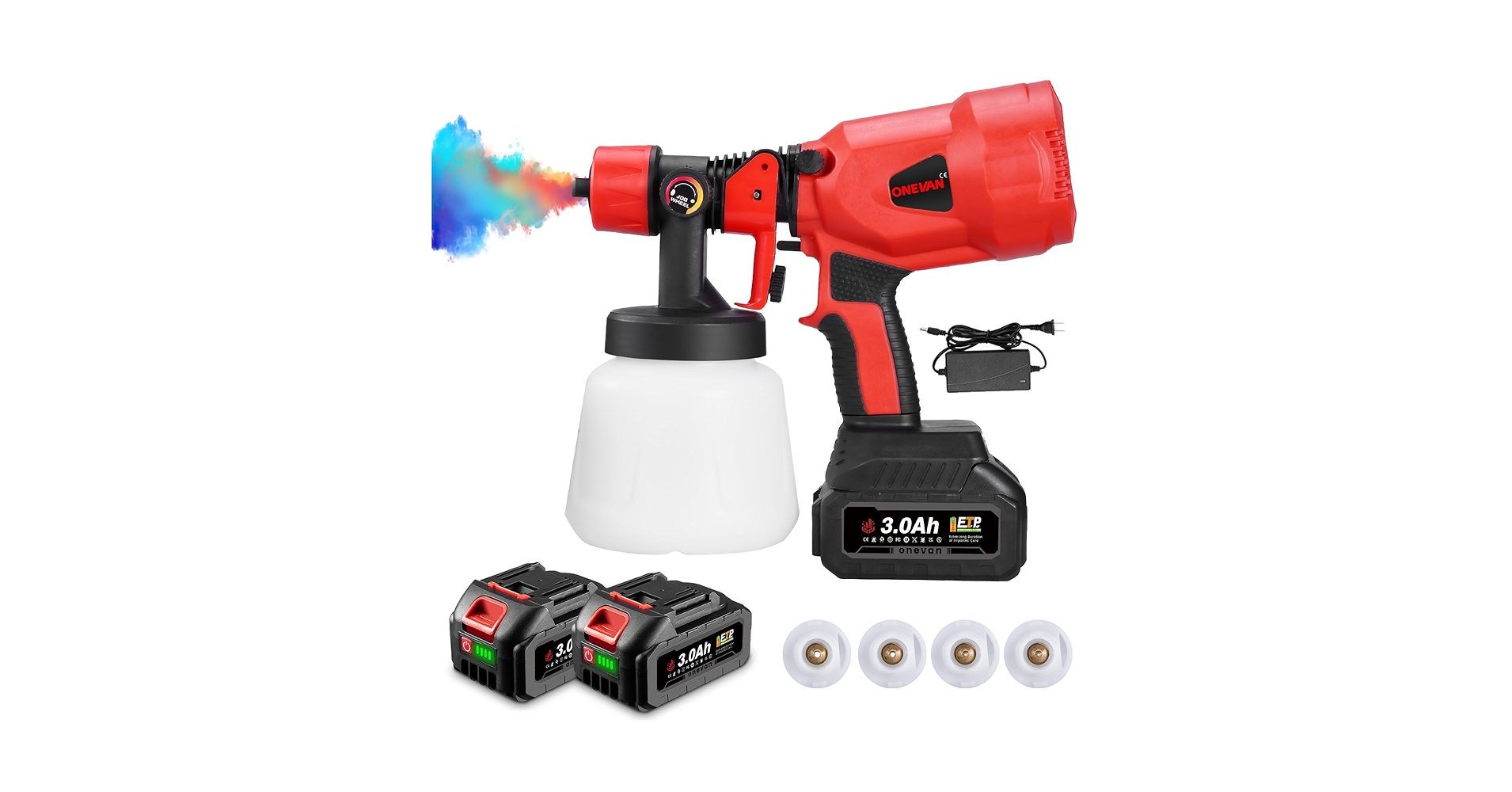 Amazon | ONEVANコードレススプレーガン 21V電動スプレーガン 充電式 Amazon | ONEVANコードレススプレーガン 21V電動スプレーガン 充電式